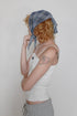 【RESTOCK】SHEER CHECK SCARF -BLUE-
